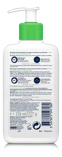Limpiadora Hidratante Para Piel Normal A Seca Cerave 236 Ml
