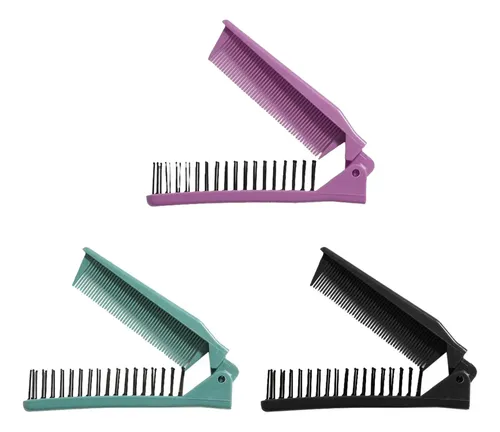 Cepillo De Pelo Plegable De 3 Piezas, Hermoso, Práctico Y Co