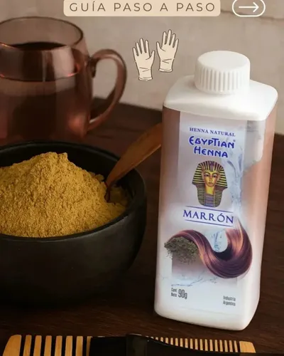 Egyptian Henna Matizador Polvo X 90 Tono MARRON COLOR