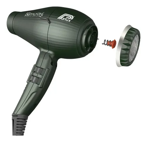 Secador Profesional Parlux Digitalyon Iónico para Cabello, Verde Oscuro