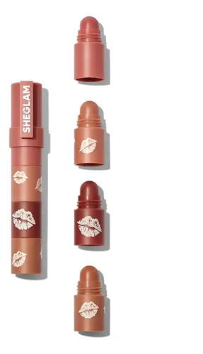 Labial Sheglam Mega Lip Stacks Lipstick color nude-bare stack mate