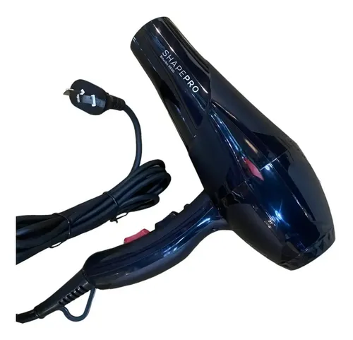 Secador de Pelo Profesional Shape Biturbo 3500 Negro 2100W Pro con Aire Frío