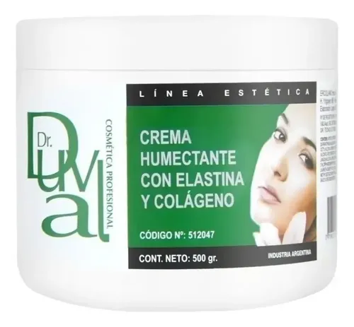 Dr Duval Crema Facial Humectante con Elastina y Colágeno 500g