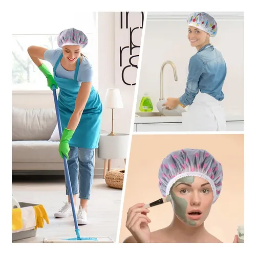 Gorro De Baño Elástico Impermeable Reutilizable De 12 Piezas 12 Types