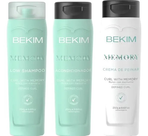 Kit Memory Curly Shampoo Acondicionador C/peinar De Bekim