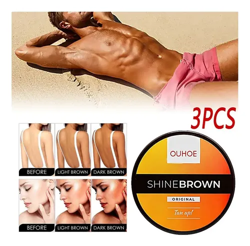 . Paquete De 3 Cremas Bronceadoras Aceleradas Shine Brown