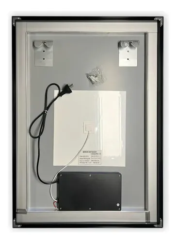 Espejo Led Vertical Marco Baño Luz Táctil Desempañante 60×80