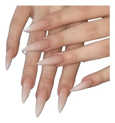 Dos Cajas De Uñas Postizas De Estilo Sencillo Y Nude.