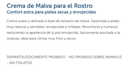 Crema Malva Humectante De Rostro 55gr. Just Piel Sensible