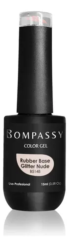 Base Rubber Estilo Capping Bompassy Color B5148 – Glitter Nude