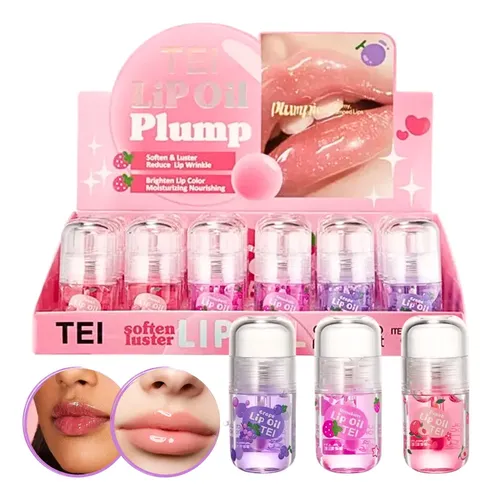 Lip Oil Hidratante Gloss Para Labios Frutales Tei Cosmetica