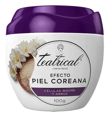 Crema Facial Teatrical Coreana Celulas Madre Y Arroz X100g