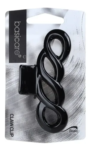 Broche Grande Negro Para Pelo Basicare 3662