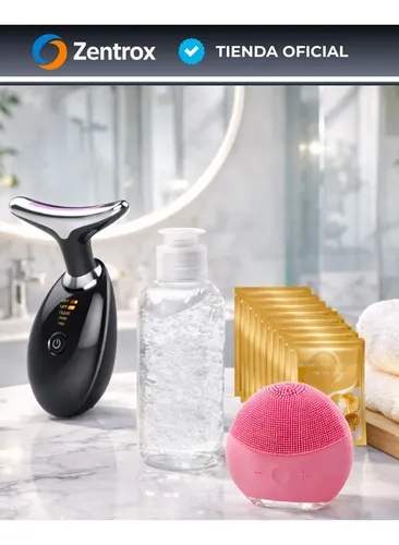 Kit Skincare Masajeador Reductor Limpieza Facial Exfoliador