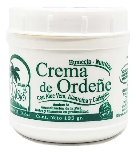 Crema De Ordeñe Con Colageno Y Aloe Vera – 125 Grs