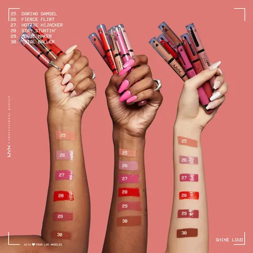 Labial Liquido Shine Loud Hot Sauce Nyx Acabado Gloss Daring Damsel