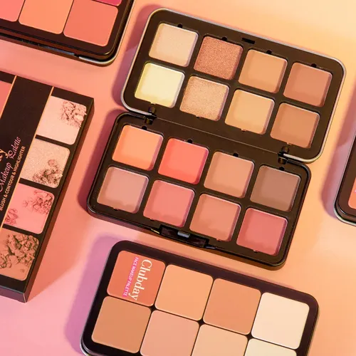 Paleta De Maquillaje De Contorno Con Iluminador De Rubor De  C004-003m
