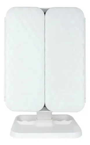 Espejo De Maquillaje Led Plegable, 3 Modos De Luz, Aumento De 2 X 3 Veces