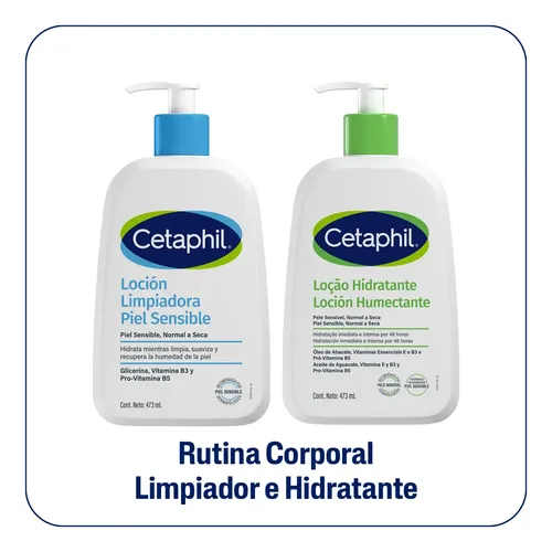Combo Cetaphil Locion Limpiadora E Hidratante Piel Sensible