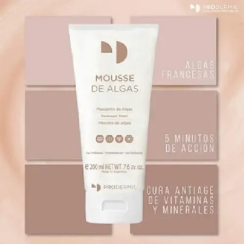 Prodermic Mousse de Algas 200ml Máscara Facial y Corporal Antiage