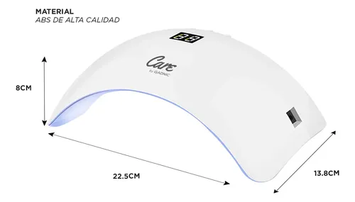 Cabina de uñas care by Gadnic 18w lampara y kit completo blanco semipermanentes gel manos pies