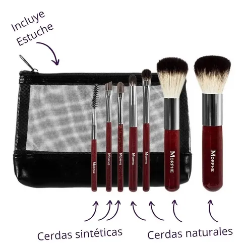 Kit De Brochas Maquillaje Mini Badger Brush Set N 602 Morphe