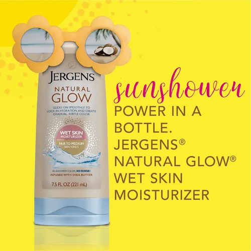 Loción De Ducha Jergens Natural Glow Para Piel Clara A Media