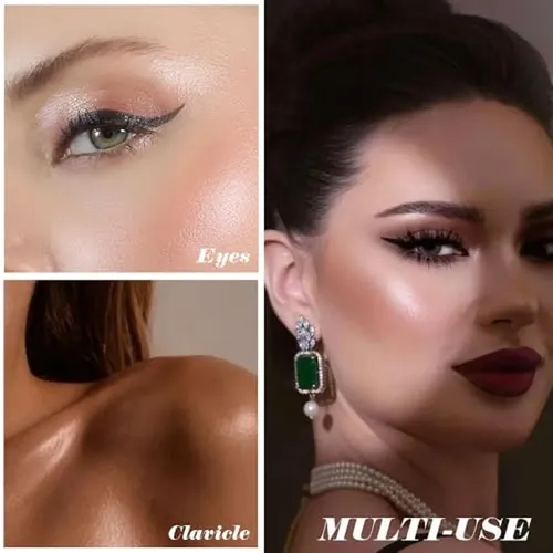 Maquillaje Iluminador Facial Champagne Glow Shimmer, Soft Pi