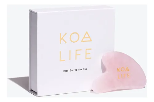 Herramienta De Masaje Facial Koa Life Rose Quartz Gua Sha