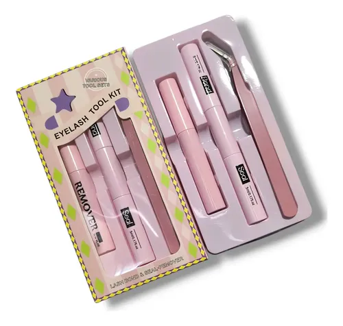 Kit De Aplicación De Pestañas Bond, Seal, Remover Y Pinza