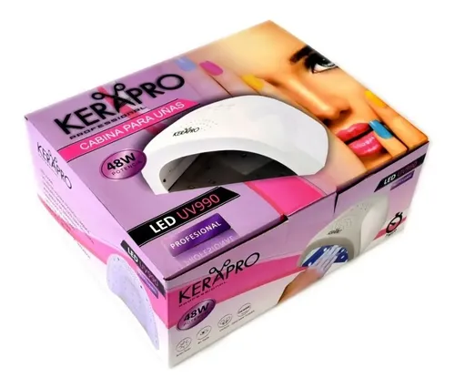 Cabina Led Kerapro 48w Para Uñas De Gel Profesional