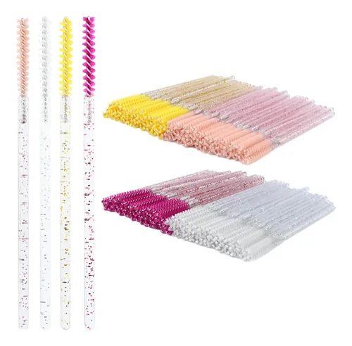 Varitas De Rímel Delgadas 200 Uds Mini Cepillos Spoolie Skinny-(warm)-200