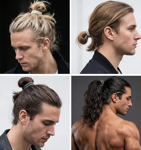 Paquete De 15 Cintas Para El Pelo Para Hombre, Cintas Para E
