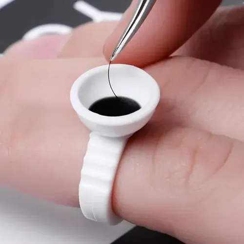 Kit Para Extensiones Pestañas Pelo A Pelo Pegamento Pinzas