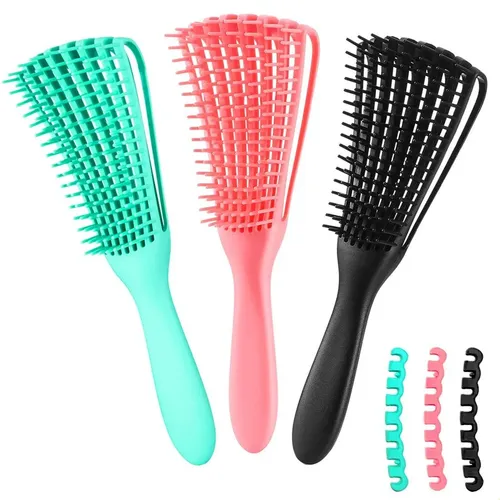 Cepillo De Pelo Para Rizos Texturizados 3a-4c (paquete De 3)