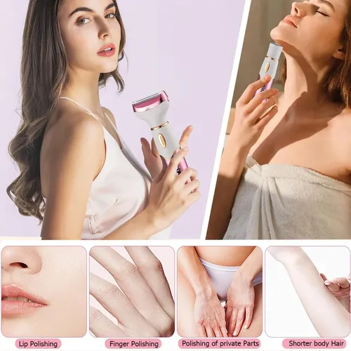 Afeitadora Eléctrica 4 En 1 For Mujer, Depiladora Corporal H