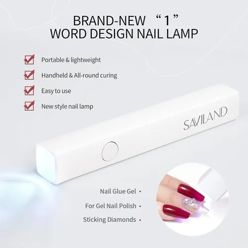 Lámpara Uv Led Portátil Para Uñas Gel Secado Rápido