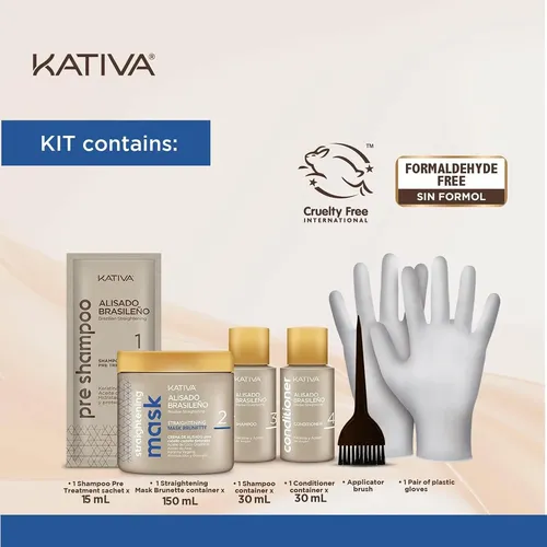 Kativa Alisado Brasileño Kit Morena, 12 Semanas De …