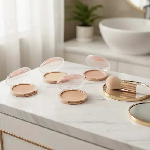 Polvo Compacto Mely Para Fijar Maquillaje Contour Wave