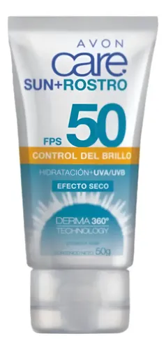Avon Care Sun Protector Solar Facial Fps50 Toque Seco- 50grs