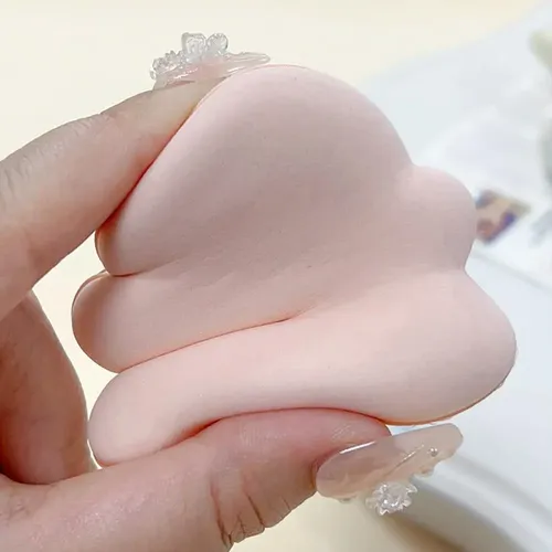 Juego De 6 Borlas De Maquillaje Con Forma De Fantasma.