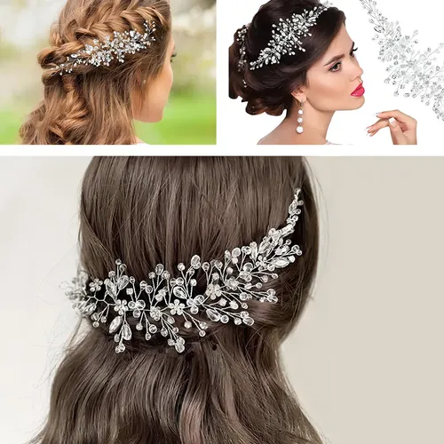 Diadema De Novia Con Cristales Y Diamantes De Imitación