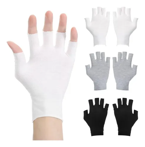 Guantes Sin Dedos Algodón Hidratantes 3 Colores Unisex