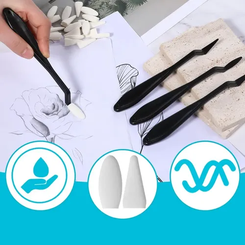Mezclando Tocones Para Dibujar Bastones De Mezcla Para Dibuj Black & White