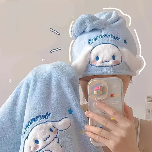 Gorro Secado Rápido Sanrio Cinnamoroll Suave Ondulado 1 Pc Perro Canela