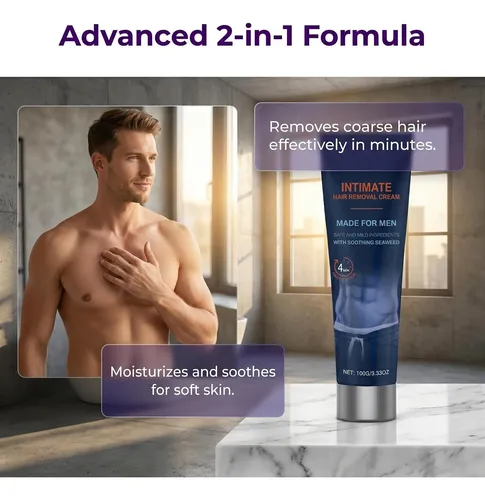 Crema Depilatoria Para Hombres Tuituii 3.53 Oz