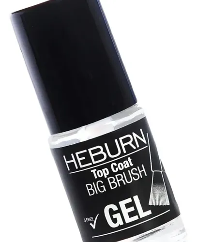 Heburn Esmalte Endurecedor Top Coat Transparente Brillante 11 mL