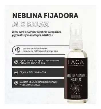 Fijador De Maquillaje Neblina Fijadora Mix Relax Spray Laca