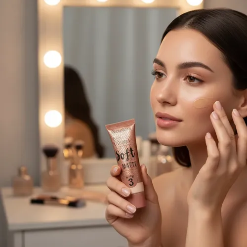 Base Líquida Ruby Rose Soft Matte Nude Acabado Natural