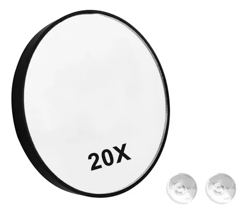 Espejo De Maquillaje Redondo Con Aumento De 20x Con Dos Vent